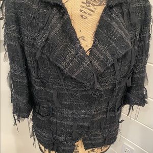 Chanel Crop Black Jacket